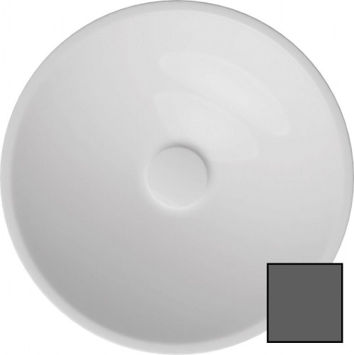 Раковина ISVEA SistemaY Soft накладная ШГВ 450*450*120 отверстия для смесителя отсутствуют цвет антрацит матовый