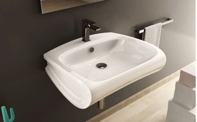 Раковина Artceram Hi Line  подвесная отверстия для смесителя одно цвет белый HIL004 01 00