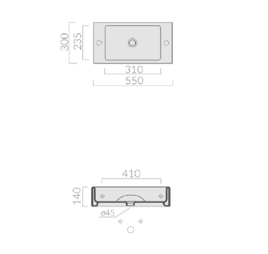 Раковина GALASSIA PLUS DESIGN 6035 накладная без отверстий с переливом цвет белый глянцевый