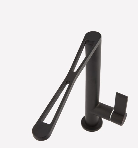 Смеситель для кухни Webert Essential EN920302441, черный/сталь