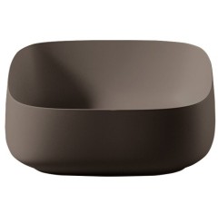 Раковина Artceram Cognac Quadro  накладная без отверстий  цвет Brown cocoa COL007 39 00