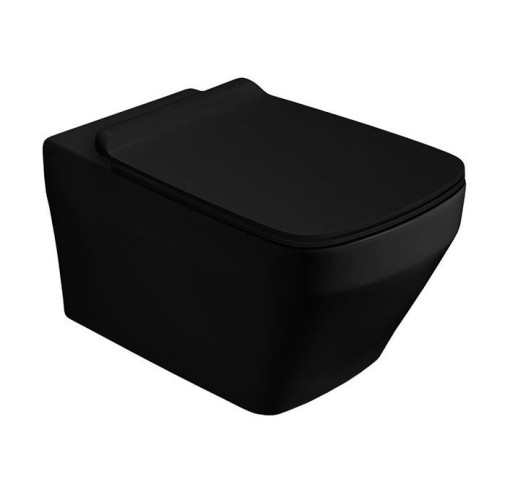 Унитаз SIMAS BADEN BADEN подвесной безободковый цвет черный матовый BB18/F85.NM