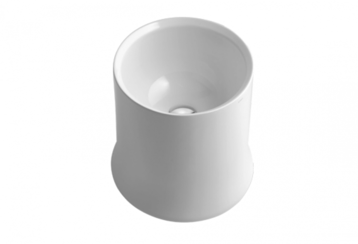 Раковина SIMAS SHARP накладная без отверстий цвет белый SH10