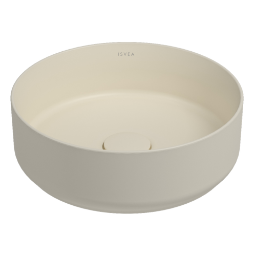Раковина ISVEA Infinity накладная ШГВ 360*360*120 отверстия для смесителя отсутствуют цвет слоновая кость