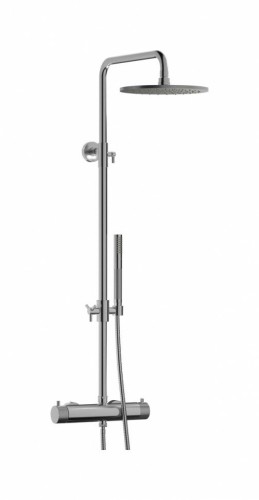 Душевая колонна с термостатом в комплекте с душевым гарнитуром IBRUBINETTI INDUSTRIA ID800