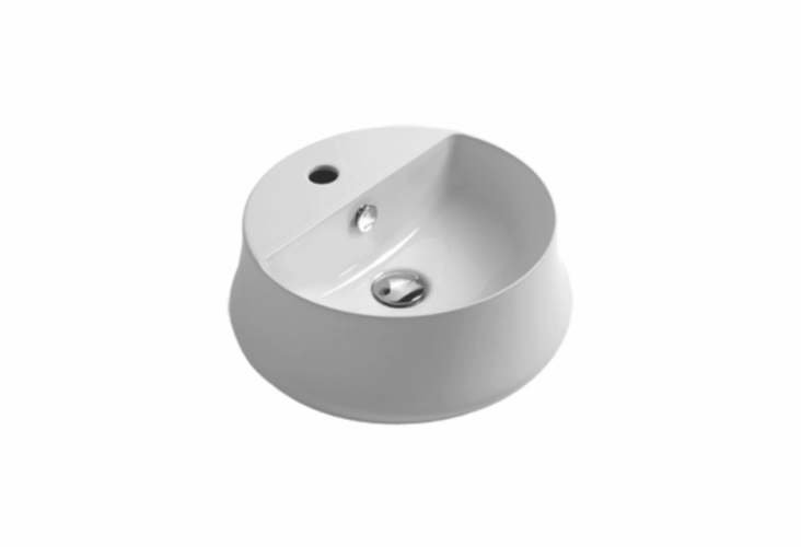 Раковина SIMAS SHARP накладная с одним отверстием цвет белый SH03