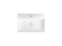 Раковина HATRIA Bahia_13 BH0500365011TS0 подвесная или на тумбу с одним отверстием с переливом цвет белый