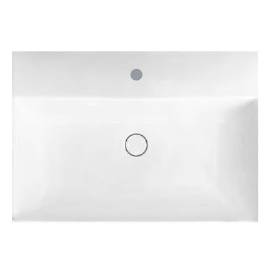 Раковина HATRIA Bahia_13 BH0500365011TS0 подвесная или на тумбу с одним отверстием с переливом цвет белый