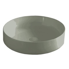 Раковина Artceram Cognac Quadro  накладная без отверстий  цвет Grey Olive COL002 15 00