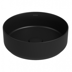 Раковина ISVEA Infinity накладная  ШГВ 360*360*120 отверстия для смесителя отсутствуют цвет Черный матовый