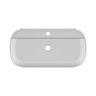 Раковина Scarabeo GLAM накладная без перелива с одним отверстием цвет белый 1801
