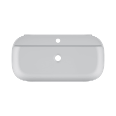 Раковина Scarabeo GLAM накладная без перелива с одним отверстием цвет белый 1801