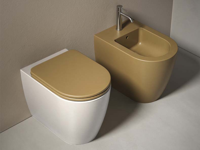 Унитаз HATRIA FUTURA Y9B901 напольный приставной безободковый цвет белый