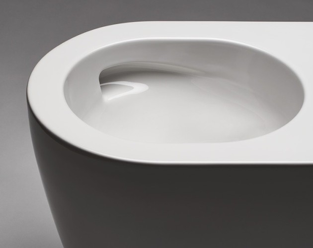 Унитаз HATRIA FUTURA Y9B901 напольный приставной безободковый цвет белый