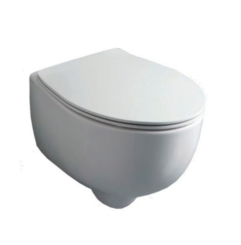 Унитаз SIMAS BORMIO подвесной безободковый цвет белый BR18/F85