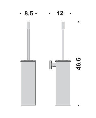 Ершик COLOMBO DESIGN PLUS W4962.VL настенный