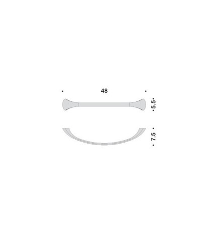 Полотенцедержатель COLOMBO DESIGN LINK B2410 широкий