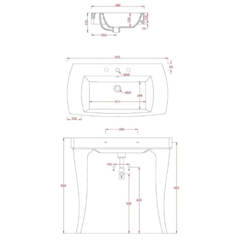 Раковина Artceram Jazz на ножки с одним отверстием цвет белый JZL001 01 00