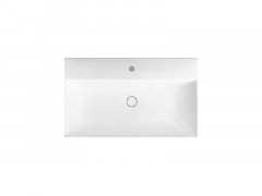 Раковина HATRIA Bahia_13 BH0600365011TS0 подвесная или на тумбу с одним отверстием с переливом цвет белый