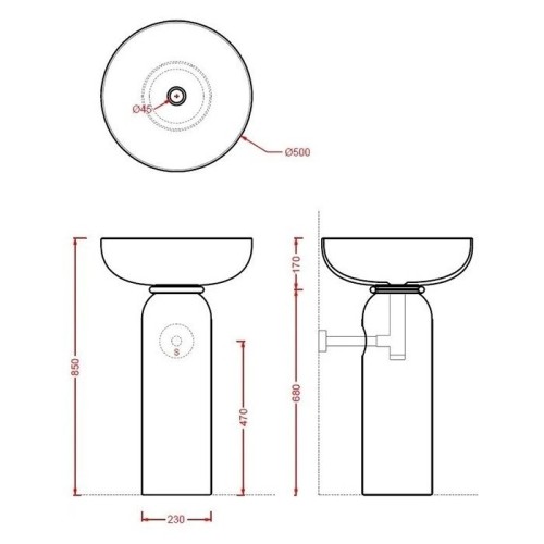 Раковина Artceram Jolie накладная без отверстий цвет белый JOL001 01 00