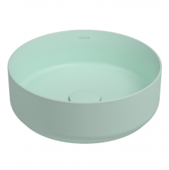 Раковина ISVEA Infinity накладная ШГВ 360*360*120 отверстия для смесителя отсутствуют цвет мятно зеленый матовый