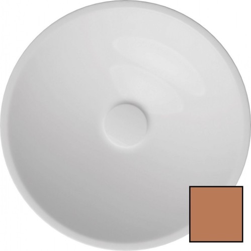 Раковина ISVEA SistemaY Soft накладная ШГВ 450*450*120 отверстия для смесителя отсутствуют цвет коричневый матовый