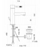 Смеситель для раковины Webert Rimini RI830102560. черный