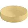 Раковина Artceram Cognac Quadro накладная без отверстий цвет Zync yellow COL002 12 00