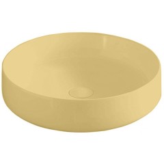 Раковина Artceram Cognac Quadro  накладная без отверстий  цвет Zync yellow COL002 12 00