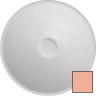Раковина ISVEA SistemaY Soft накладная ШГВ 450*450*120 отверстия для смесителя отсутствуют цвет лососевый матовый