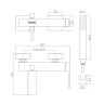 Смеситель для ванны Webert Pegaso PE850101015, хром