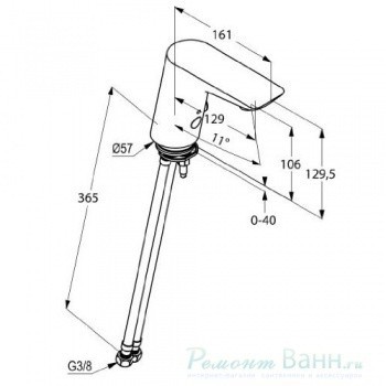 Смеситель KLUDI BALANCE 5210005WR для раковины сенсорный