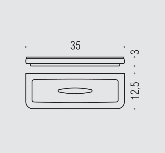 Полочка для губки COLOMBO DESIGN LULU B6203