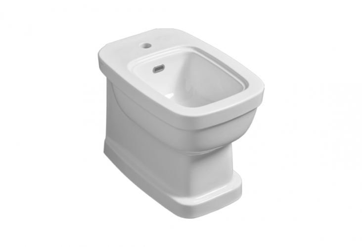 Биде SIMAS EVOLUTION Напольное приставное с одним отверстием цвет белый EVO04