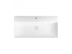 Раковина HATRIA Bahia_13 BH0800365011TS0 подвесная или на тумбу с одним отверстием с переливом цвет белый