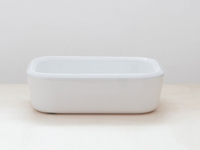 Раковина HATRIA PENCIL Y1GF01 накладная без отверстия без перелива цвет белый