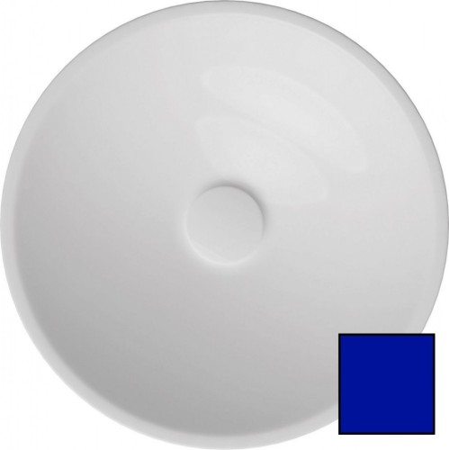 Раковина ISVEA SistemaY Soft накладная ШГВ 450*450*120 отверстия для смесителя отсутствуют цвет синий матовый