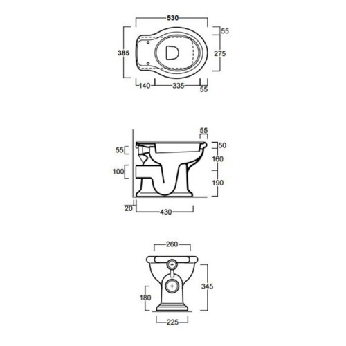 Унитаз SIMAS LANTE напольный приставной с горизонтальным сливом цвет белый LA02