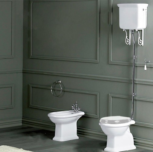 Унитаз SIMAS LANTE напольный приставной с горизонтальным сливом цвет белый LA02