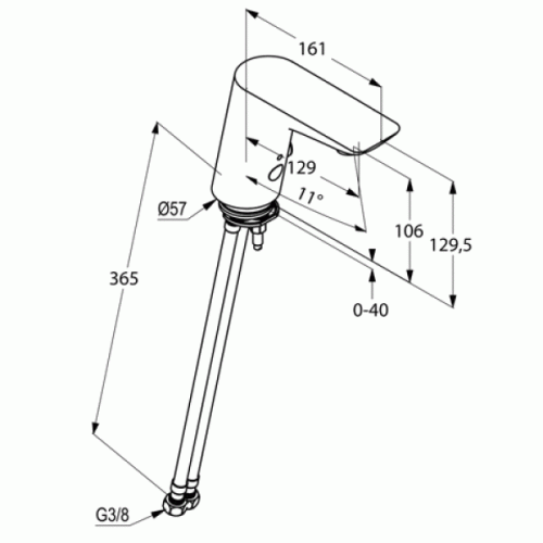 Смеситель KLUDI BALANCE 5210505 для раковины сенсорный