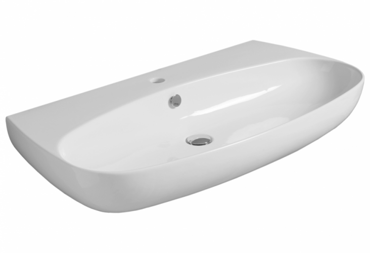 Раковина SIMAS VIGNONI подвесная или накладная с одним отверстием цвет белый VI12