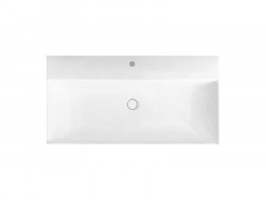 Раковина HATRIA Bahia_13 BH1000465011TS0 подвесная или на тумбу с одним отверстием с переливом цвет белый