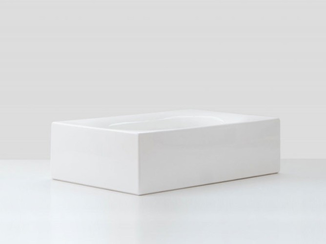 Раковина HATRIA VALLEY Y1GD01 накладная без отверстия без перелива цвет белый