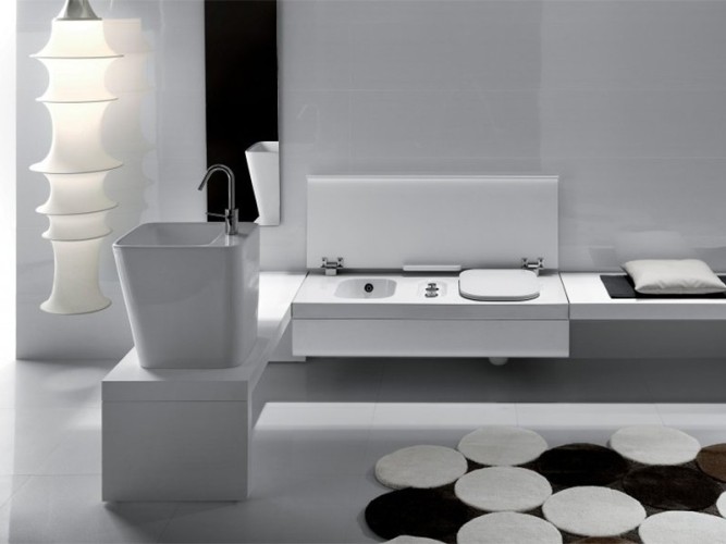 Модуль HATRIA G-FULL YXJS01 подвесной унитаз и биде цвет белый