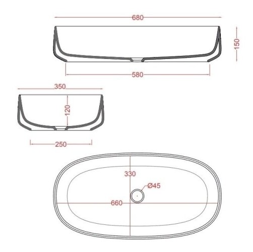 Раковина Artceram Cognac Quadro накладная цвет белый COL005 01 00