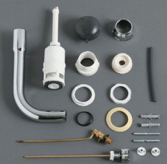 Механизм слива SIMAS с латунной трубой для среднего бачка с боковой ручкой смыва D11CR