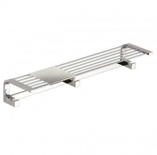 Полочка COLOMBO DESIGN TIME W4275 с крючками с металлической полочкой