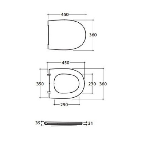 Сиденье с крышкой GLOBO 4ALL с микролифтом цвет черный матовый MDR20AR