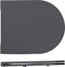 Сиденье для унитаза ISVEA Infinity F50 ШГ 365*445 цвет антрацит матовый