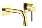 Смеситель для раковины Webert Rimini RI830605794. золото матовое